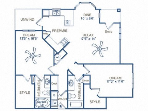 THE HABERSHAM WITH ATTACHED DOUBLE-CAR GARAGE Floor Plan 13
